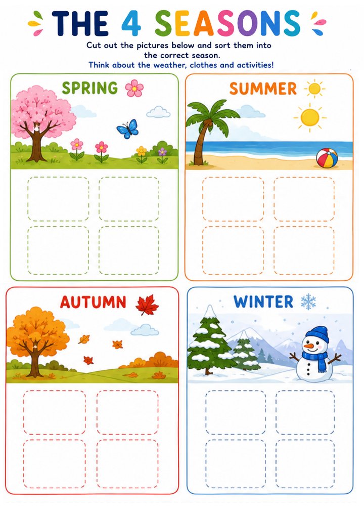 The 4 Seasons sorting page